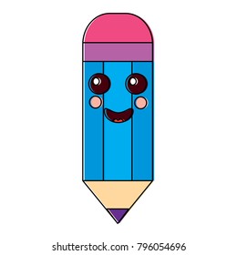 wooden pencil cute kawaii cartoon