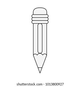 Wooden pencil isolated