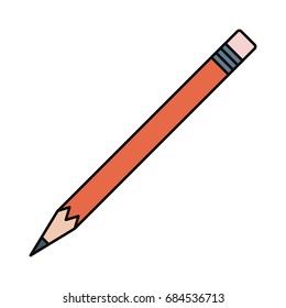 Wooden pencil isolated