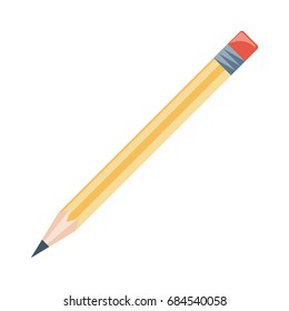 Wooden pencil isolated