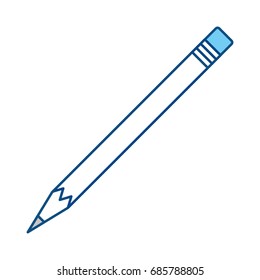 Wooden pencil isolated