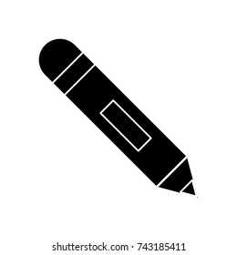 Wooden pencil isolated