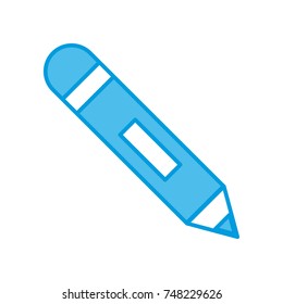 Wooden pencil isolated