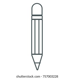 Wooden pencil isolated