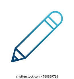 Wooden pencil isolated