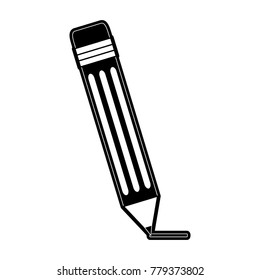 Wooden pencil isolated