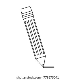 Wooden pencil isolated
