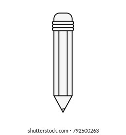 Wooden pencil isolated