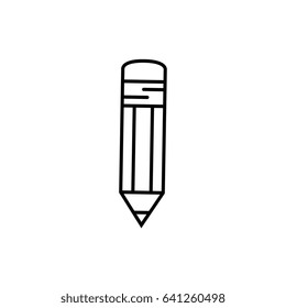 Wooden pencil symbol