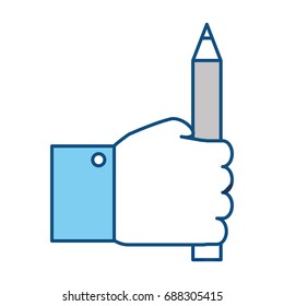 Wooden pencil symbol