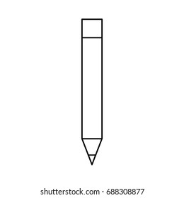 Wooden pencil symbol