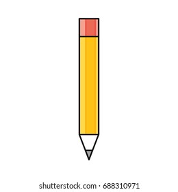 Wooden pencil symbol