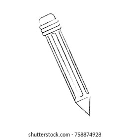 Wooden pencil symbol