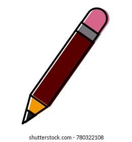 Wooden pencil symbol