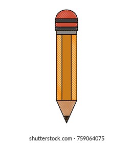 Wooden pencil symbol icon vector illustration graphic design