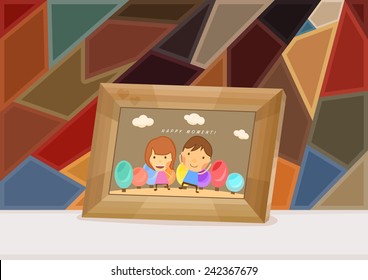 wooden photo frame