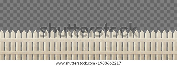 Wooden Picket Fence Garden Backyard Isolated Stock Vector Royalty Free Shutterstock