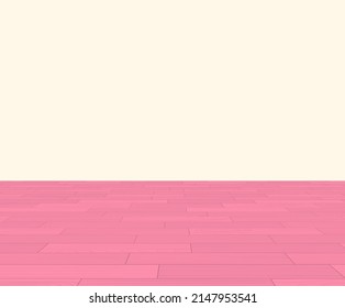 Wooden pink parquet, seamless overlay pattern. Hardwood laminate floor isometric view. Wood grain texture. Timber interior plywood. Oak, walnut, pine nature materials vector illustration