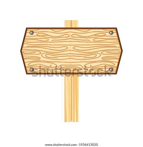 Wooden Placard Rustic Guide Isolated Stock Vector (Royalty Free ...