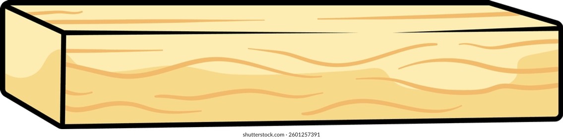 Wooden plank with a light texture and natural wood grain