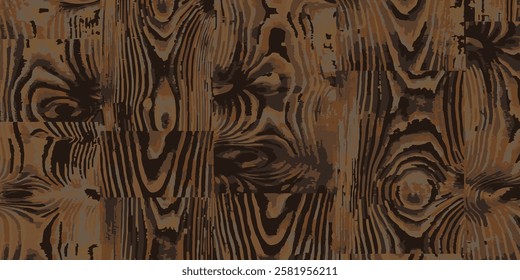 Wooden plank panel. Vintage plank background. Vector illustration