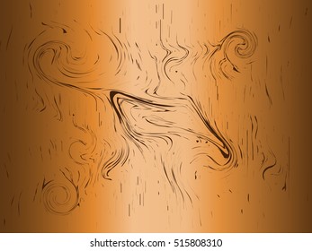 wooden plank pattern texture and gnarl line surface brown  beautiful  board for background. Vector illustration Eps10