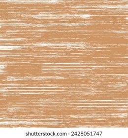 Wooden plank surface brushed in brown and white. Abstract timber texture. Streaked background. Vector seamless.