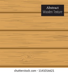 Wooden plank texture, background old panels, Horizontal stripes. - Vector Background Illustration