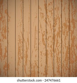 Wooden plank texture, vector background illustration