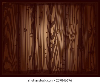 Wooden Planks Background Texture, Vector illustration. 