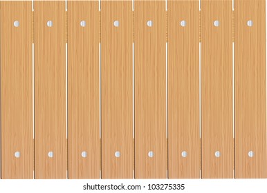 Wooden planks as background. Vector