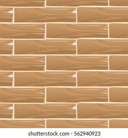 Wooden planks board vector seamless pattern. Wood vintage background illustration