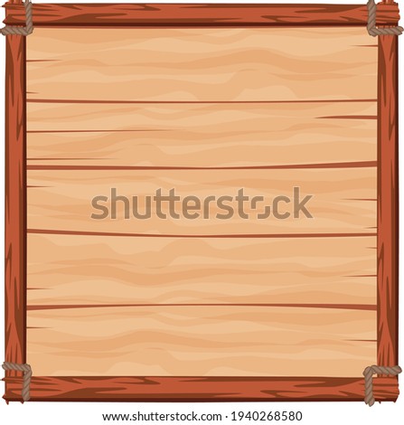 Wooden planks built in a framed board