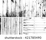 Wooden Planks distress overlay texture pack for your design. Vector Grunge fence from wooden boards Overlay Set. Easy to edit. 
