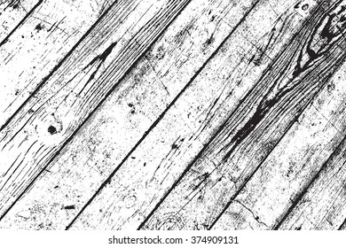 Wooden Planks distress overlay texture for your design. EPS10 vector. 