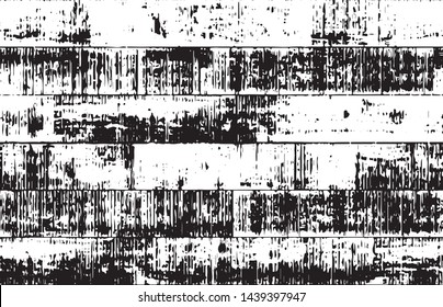 Wooden planks overlay texture. Shabby chic background. Easy to edit vector wood texture backdrop. Grunge Vector Illustration. Texture effect. Black isolated on white background. EPS10.