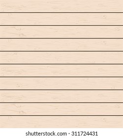 The wooden planks of various light shades. Realistic wood texture. You can easily change the main color of the wooden structure.Vector illustration.