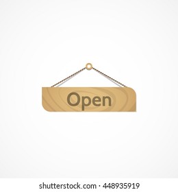 Wooden plaque.