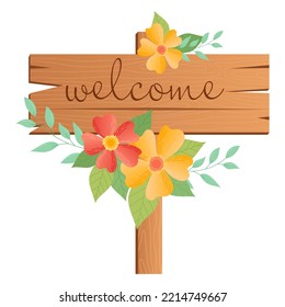 Wooden plaque decorated with flowers. Flowers.