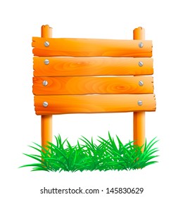 wooden pointer with green grass
