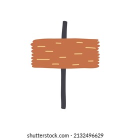 Wooden pointers for text naive Doodle illustration Hand drawn nursery baby scandinavian style, kids clipart naive art