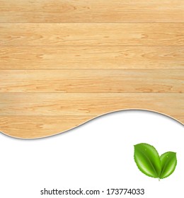 Wooden Poster, With Gradient Mesh, Vector Illustration