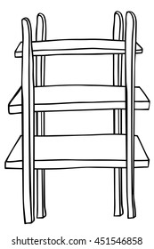 wooden rack