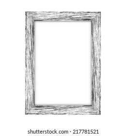 Wooden rectangular picture frame - Vector