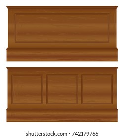 Wooden retail shop counter