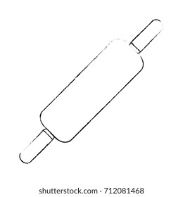 wooden roll pastry icon