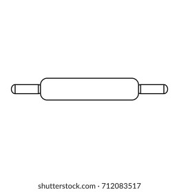 wooden roll pastry icon