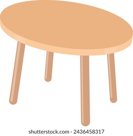 wooden round low table desk