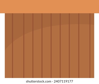 Ilustración de vectores de piscina redonda de madera