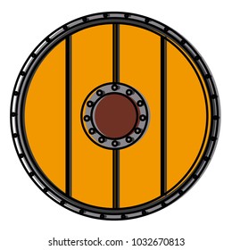 wooden round shield